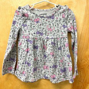 4T Girl's Longsleeve T-Shirts, Set of 4 (Multiple Brands)